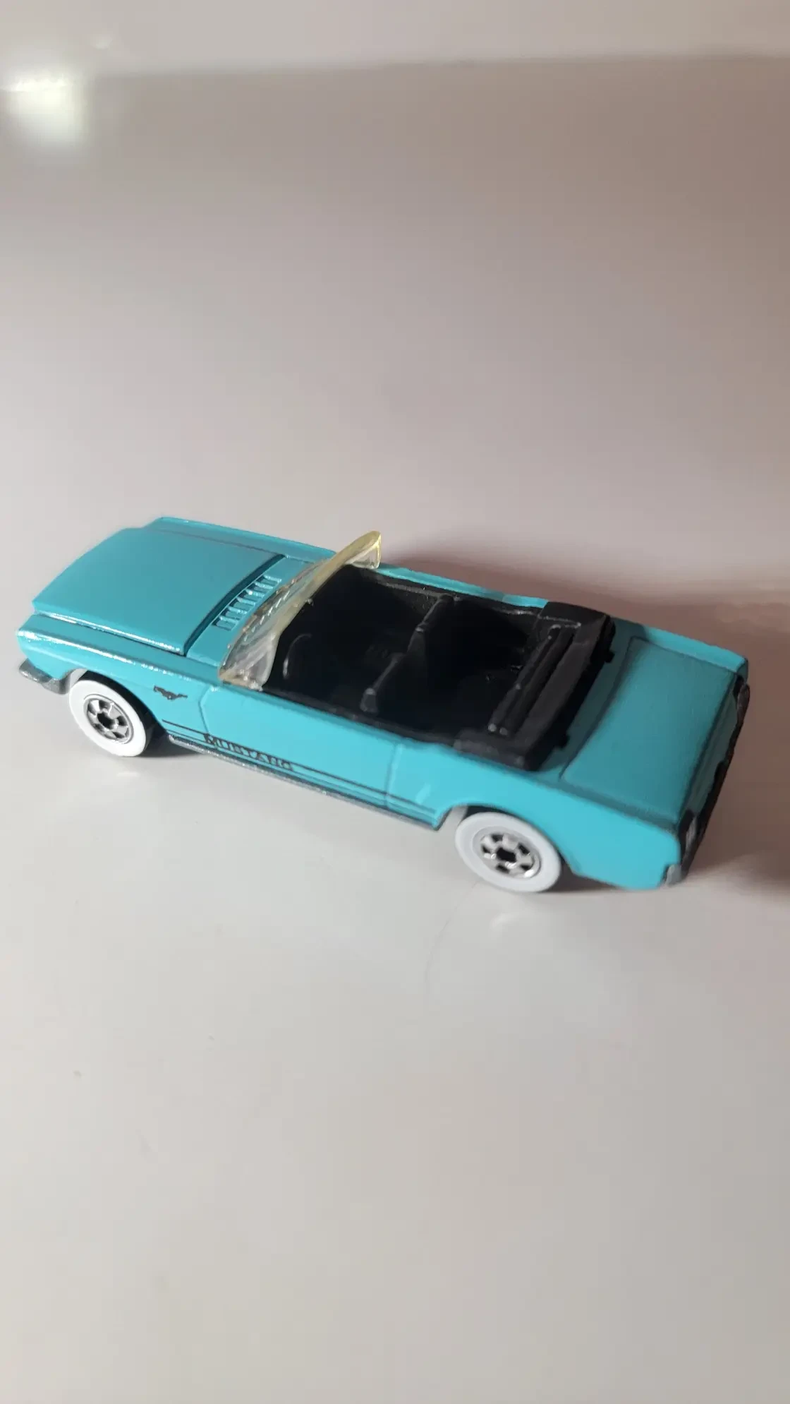 1987 65 Mustang Convertible Aqua: No Package: Image 3