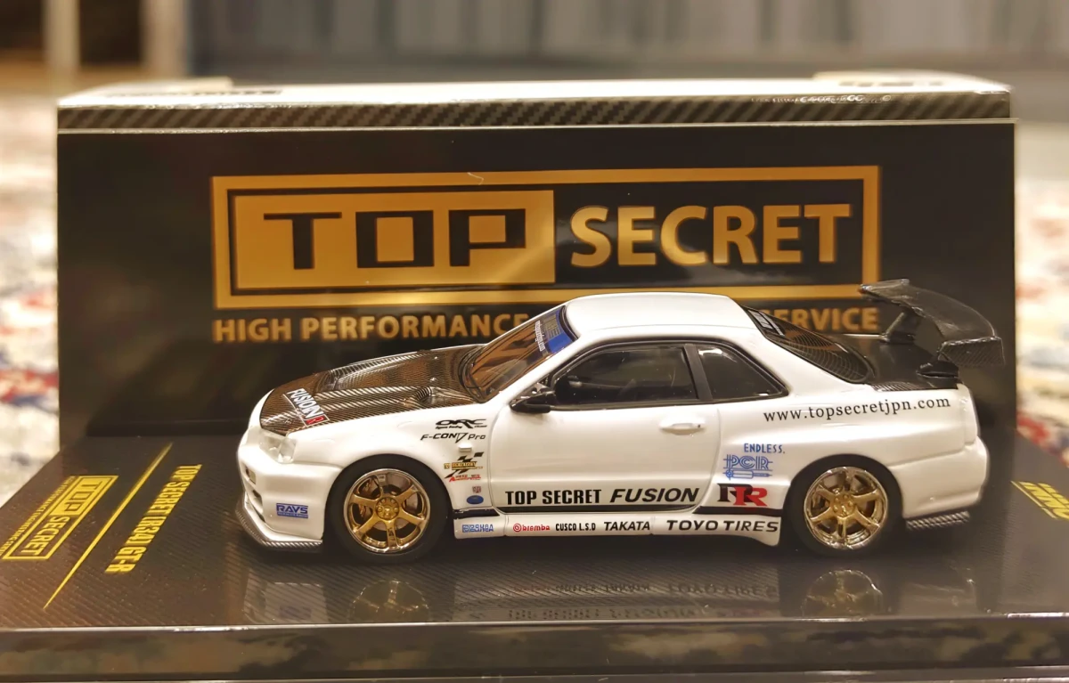 TOP SECRET R34 GT-R White: No Package: Image 4