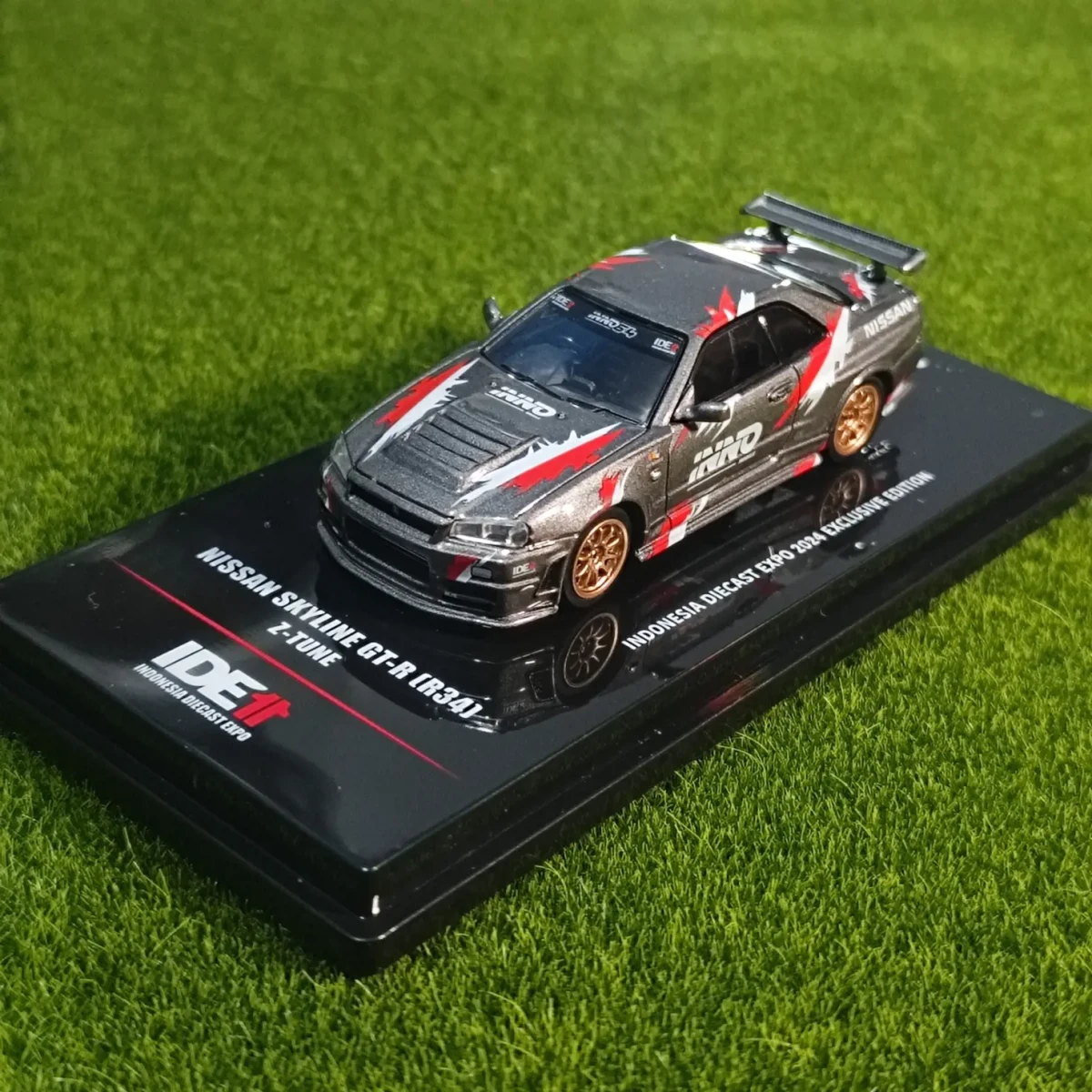 2024 Nissan Skyline GT-R (R34) Z-Tune Indonesia Diecast Expo 2024 Exclusive Edition Grey: No Package: Image 3