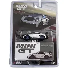 2025 Porsche 911 992 GT3 RS Weissach Package White w/ Indigo Blue Wheels White: Blister: Image 7