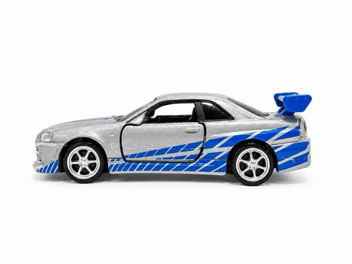 2022 Fast and Furious 1999 Skyline GT-R R34 Silver: No Package: Image 3