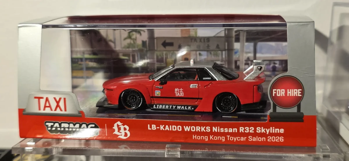 2026 LB-Kaido Works Nissan R32 Skyline Hong Kong Taxi Red: Box: Image 7
