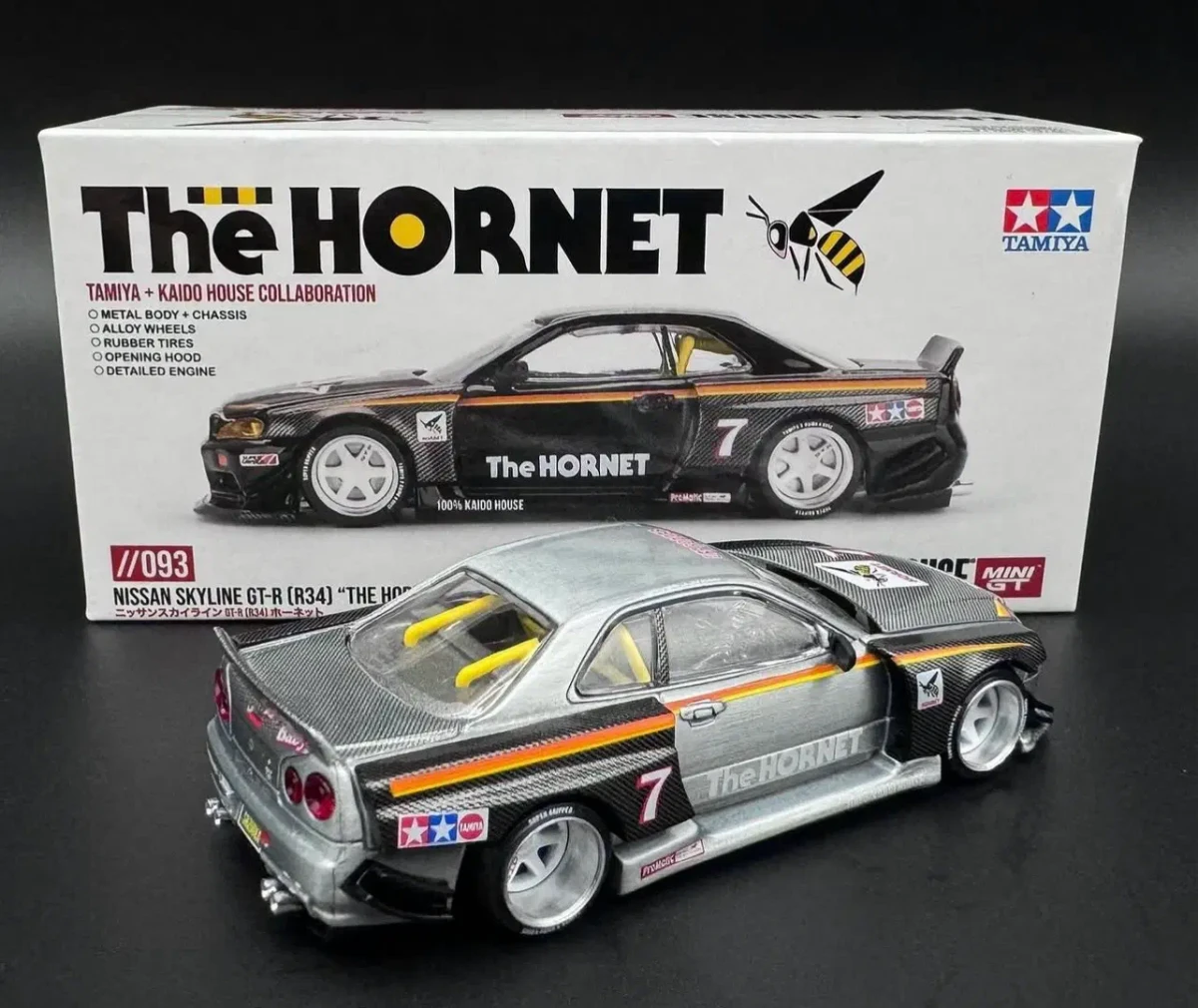 2024 Nissan Skyline GT-R (R34) TAMIYA x KAIDO HOUSE "The Hornet" ZAMAC: No Package: Image 2