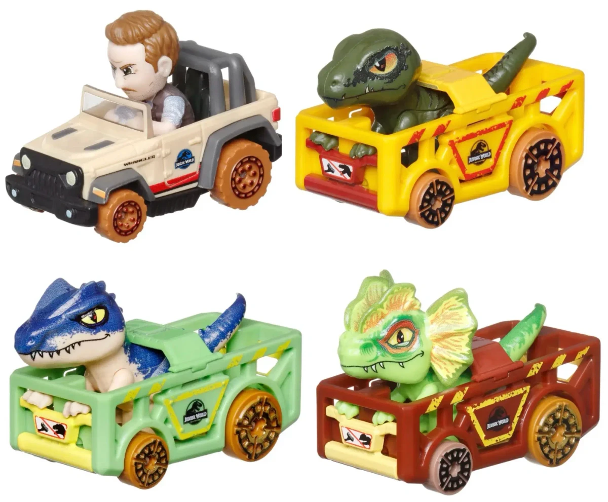 2024 Owen, Velociraptor ‘Charlie,’ Allosaurus, Dilophosaurus Jurassic World 4-Pack: No Package: Image 2