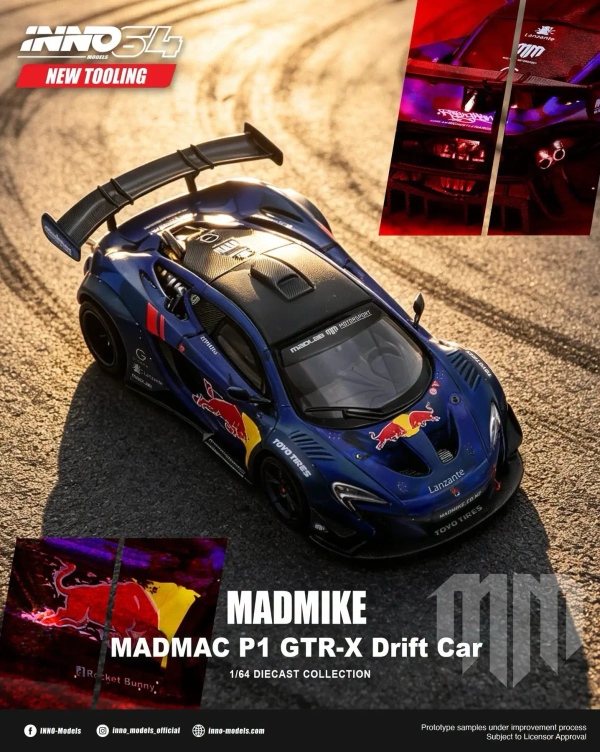2027 MADMAC P1 GTR-X DRIFT CAR Blue: No Package: Image 3