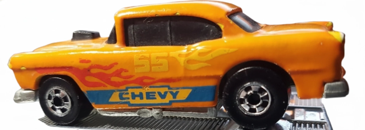 1988 55 Chevy Orange: Image 2