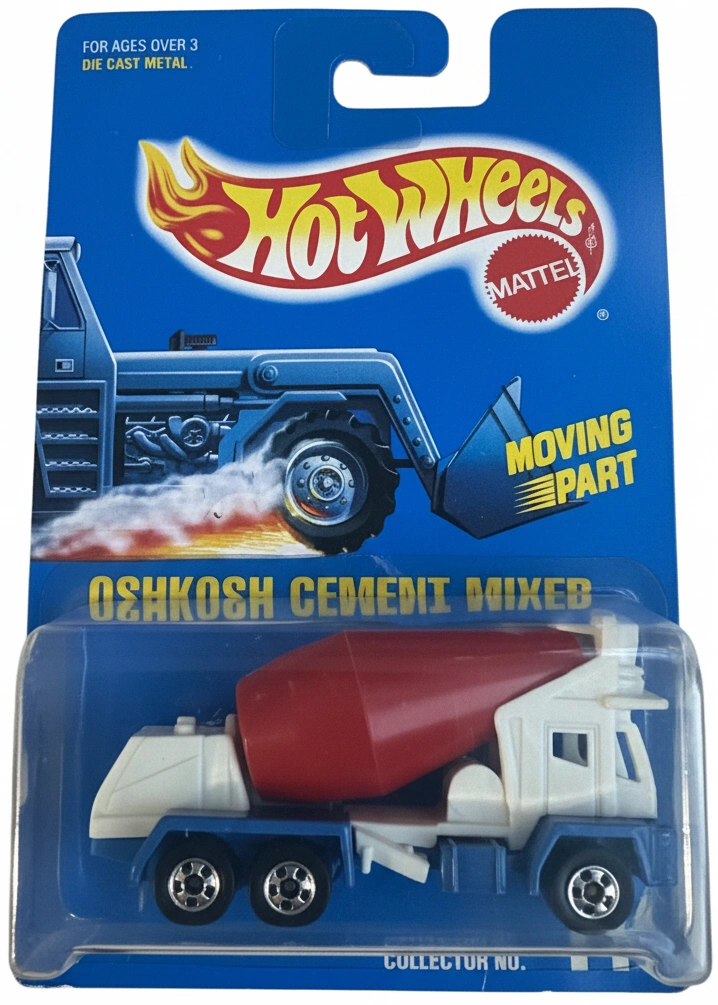 1992 Oshkosh Cement Mixer White: Long (INT): Image 2