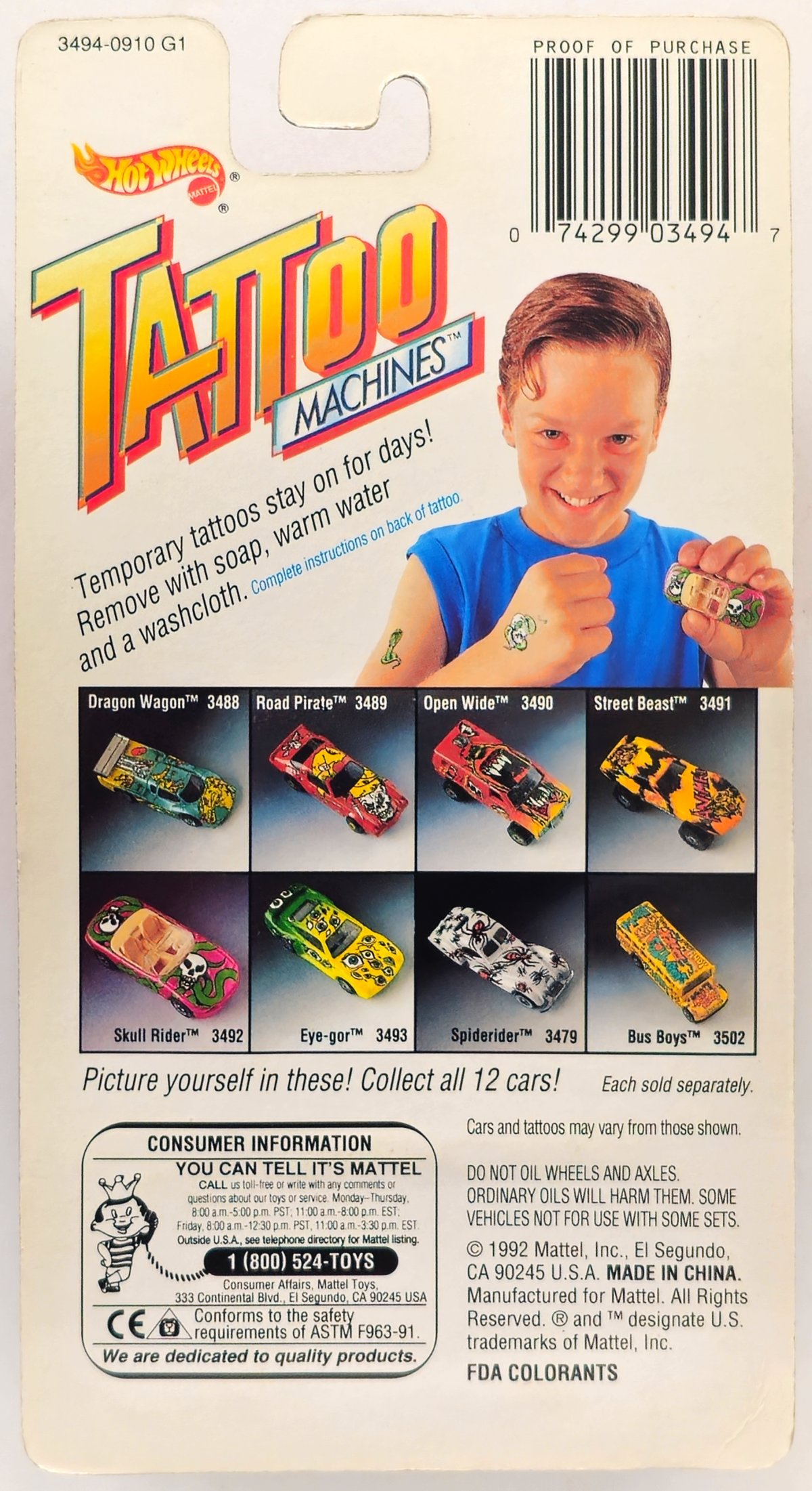 1993 Hot Wheels Blue: Image 2