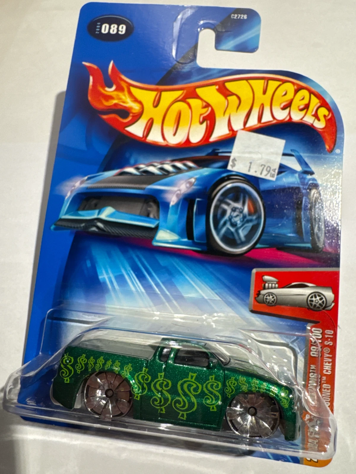 2004 Tooned Chevy S-10 Green: Long (INT): Image 2