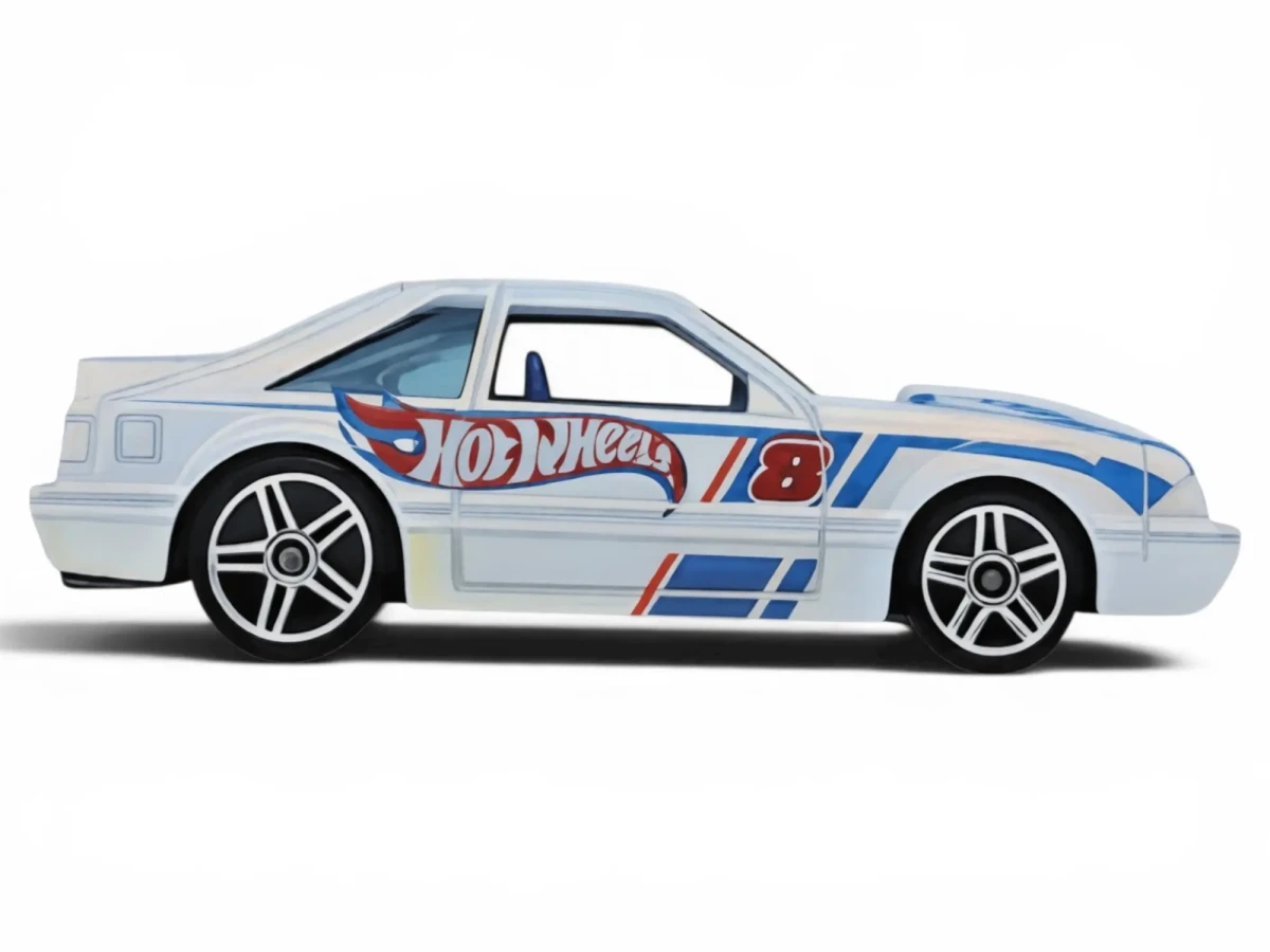2011 92 Ford Mustang White: No Package: Image 2