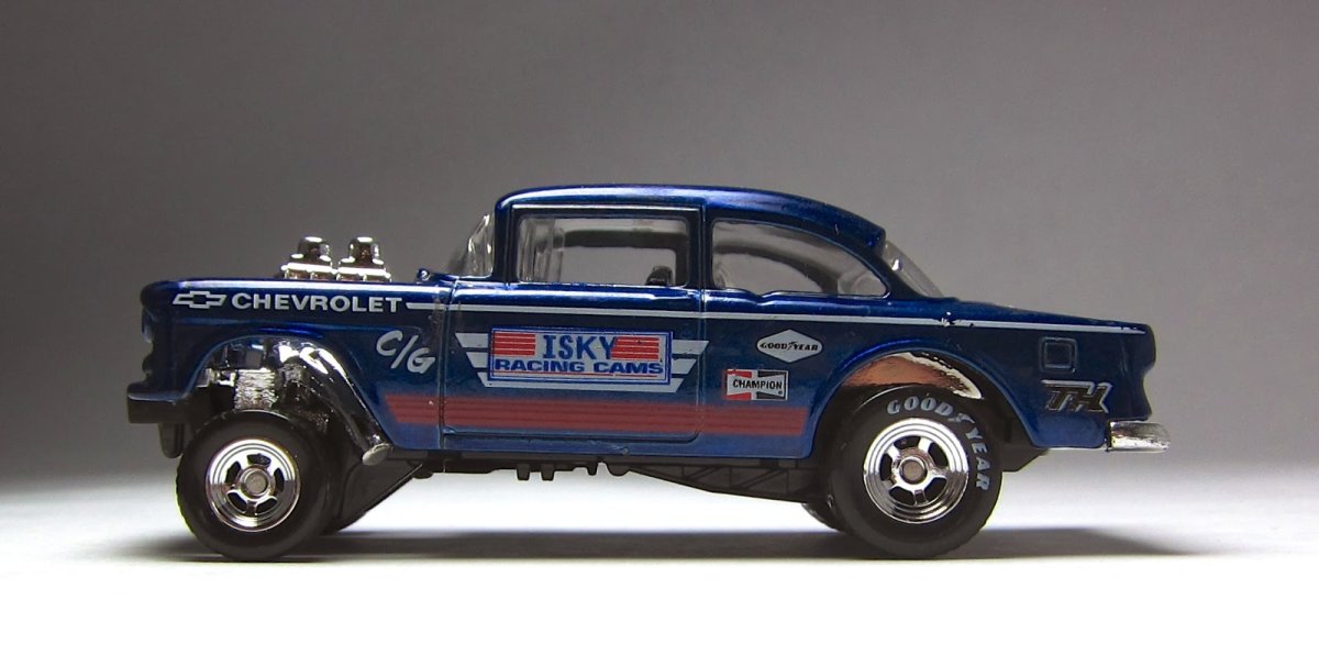 2014 55 Chevy Bel Air Gasser Blue: Image 4