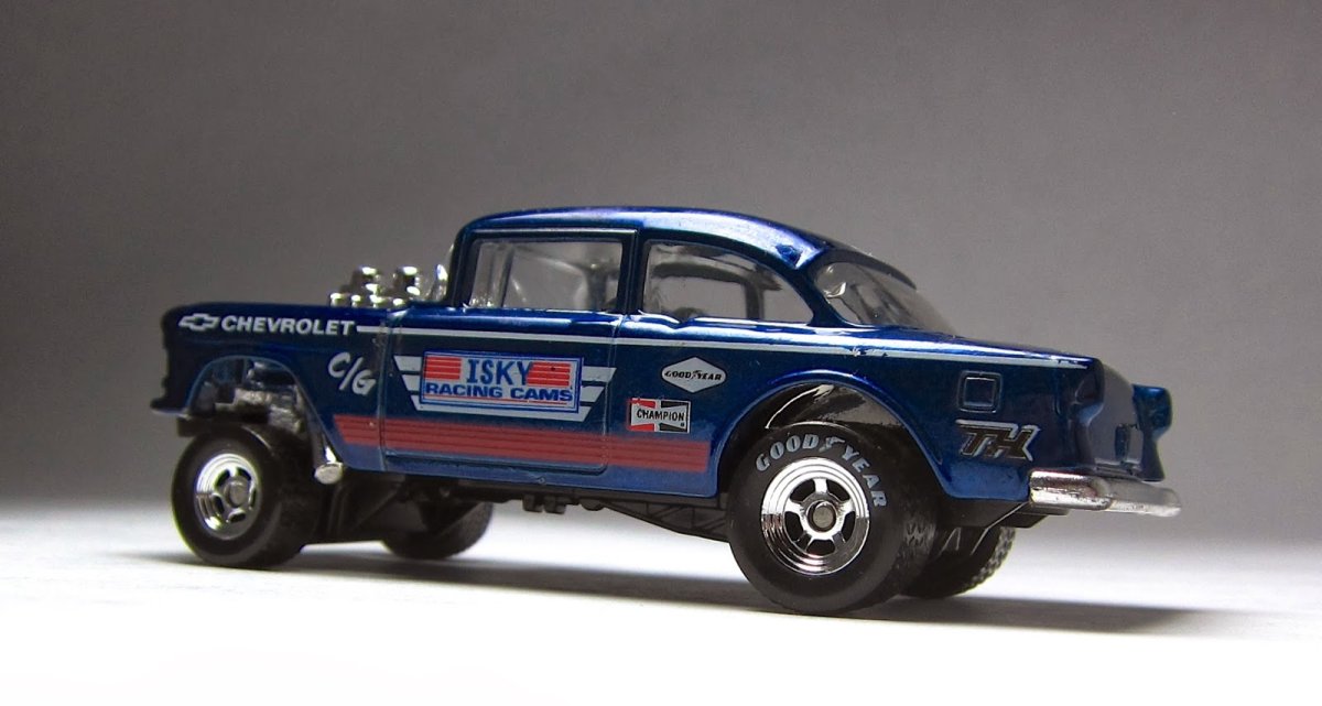 2014 55 Chevy Bel Air Gasser Blue: Image 5