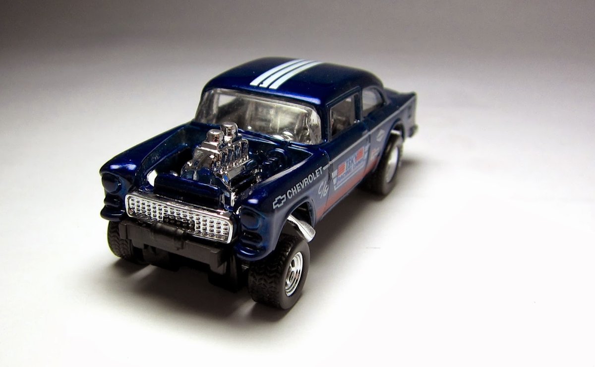 2014 55 Chevy Bel Air Gasser Blue: Image 3