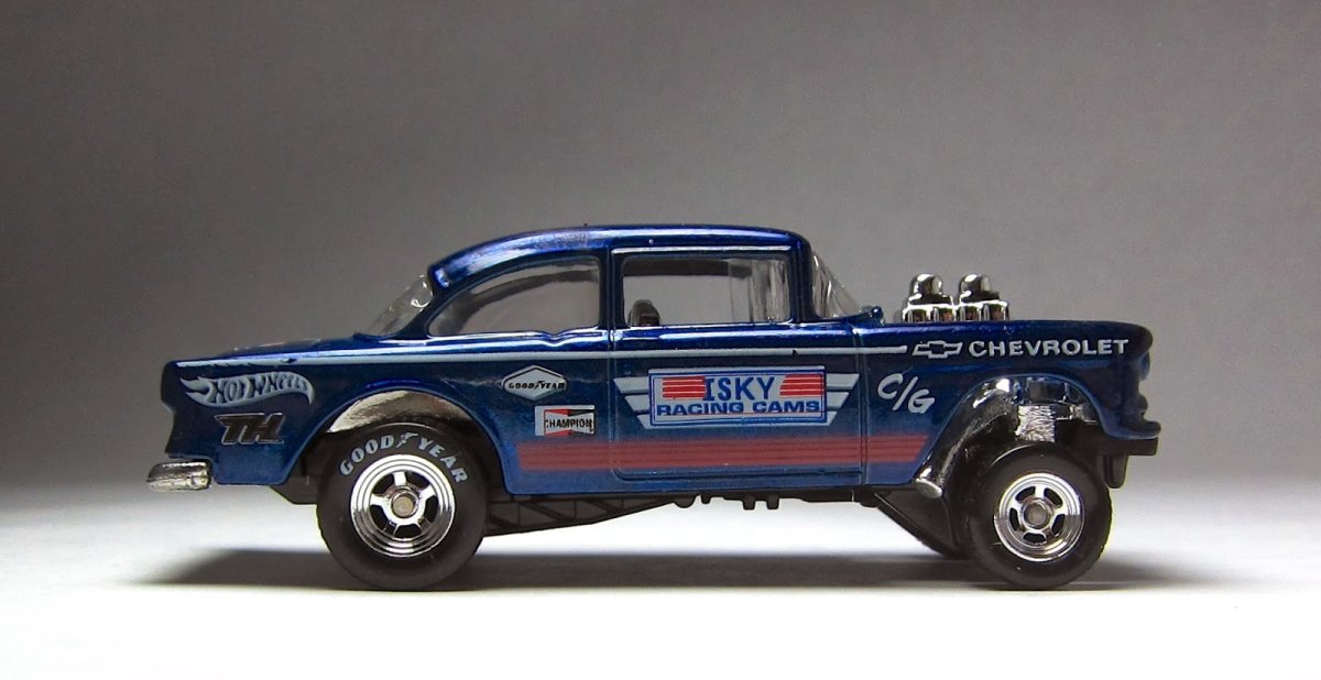 2014 55 Chevy Bel Air Gasser Blue: Image 9