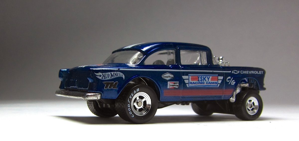 2014 55 Chevy Bel Air Gasser Blue: Image 12