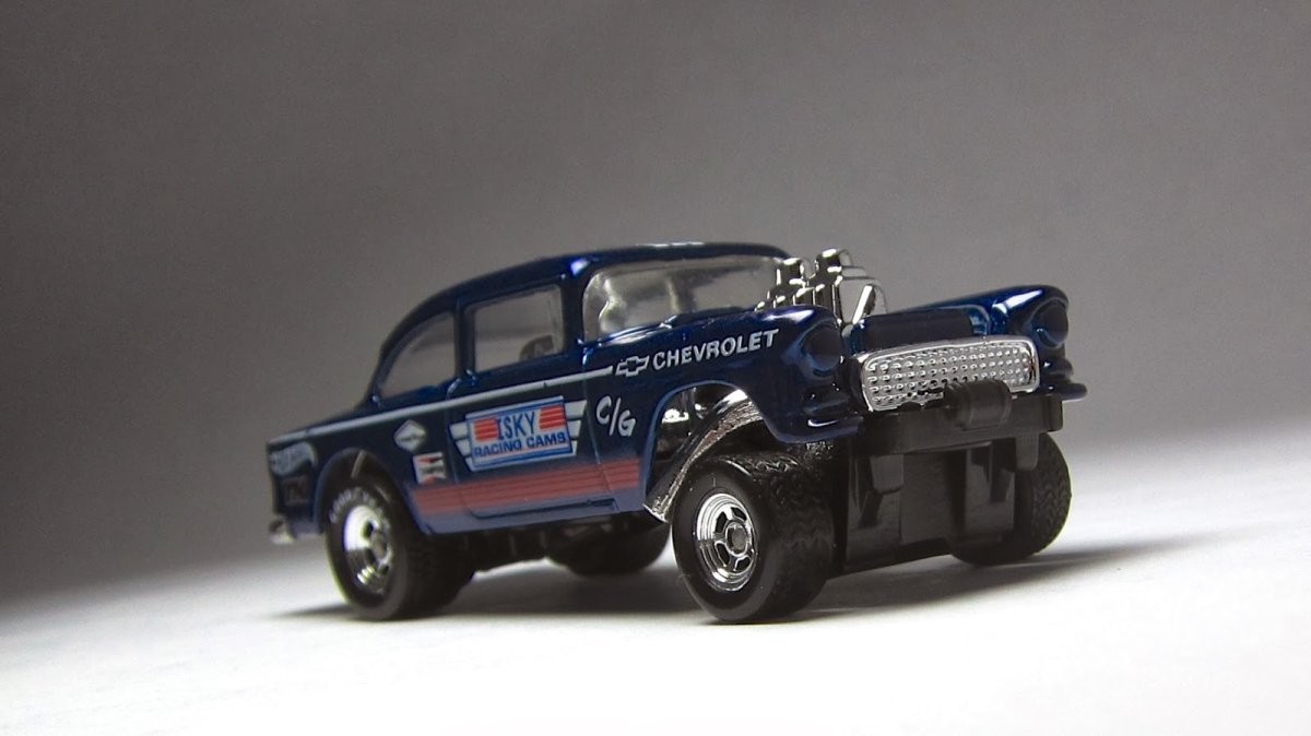 2014 55 Chevy Bel Air Gasser Blue: Image 8