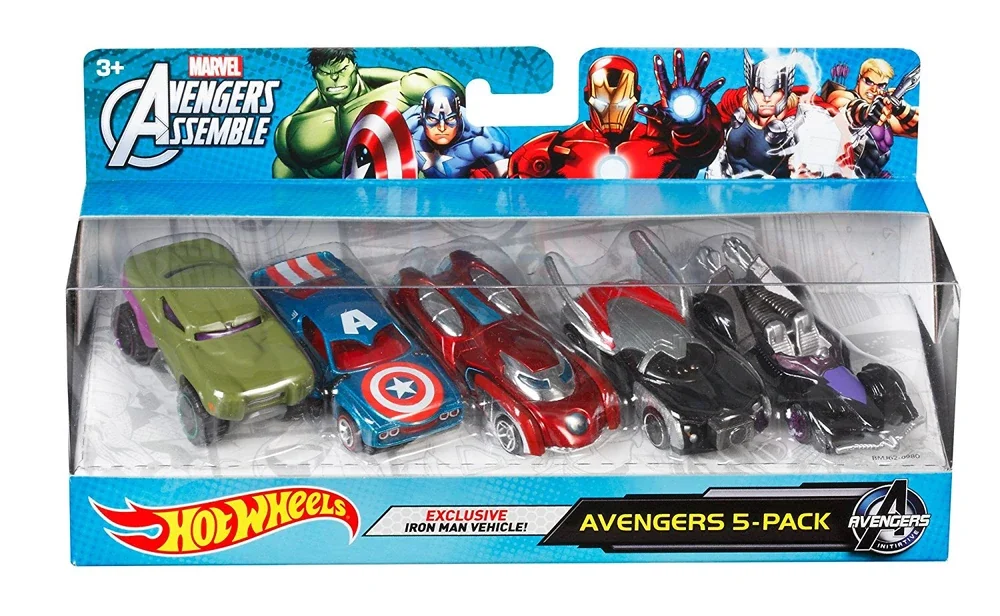 Hot Wheels Avengers Assemble 5-pack