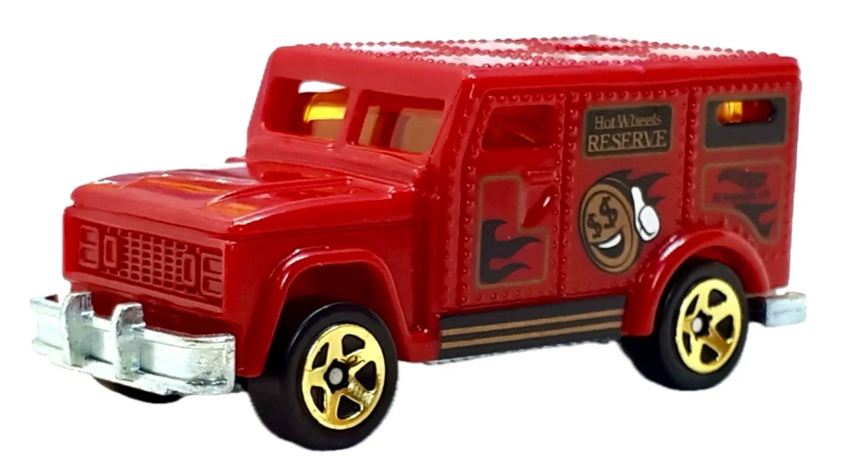 2020 HW Armored Truck Red: No Package: Image 2