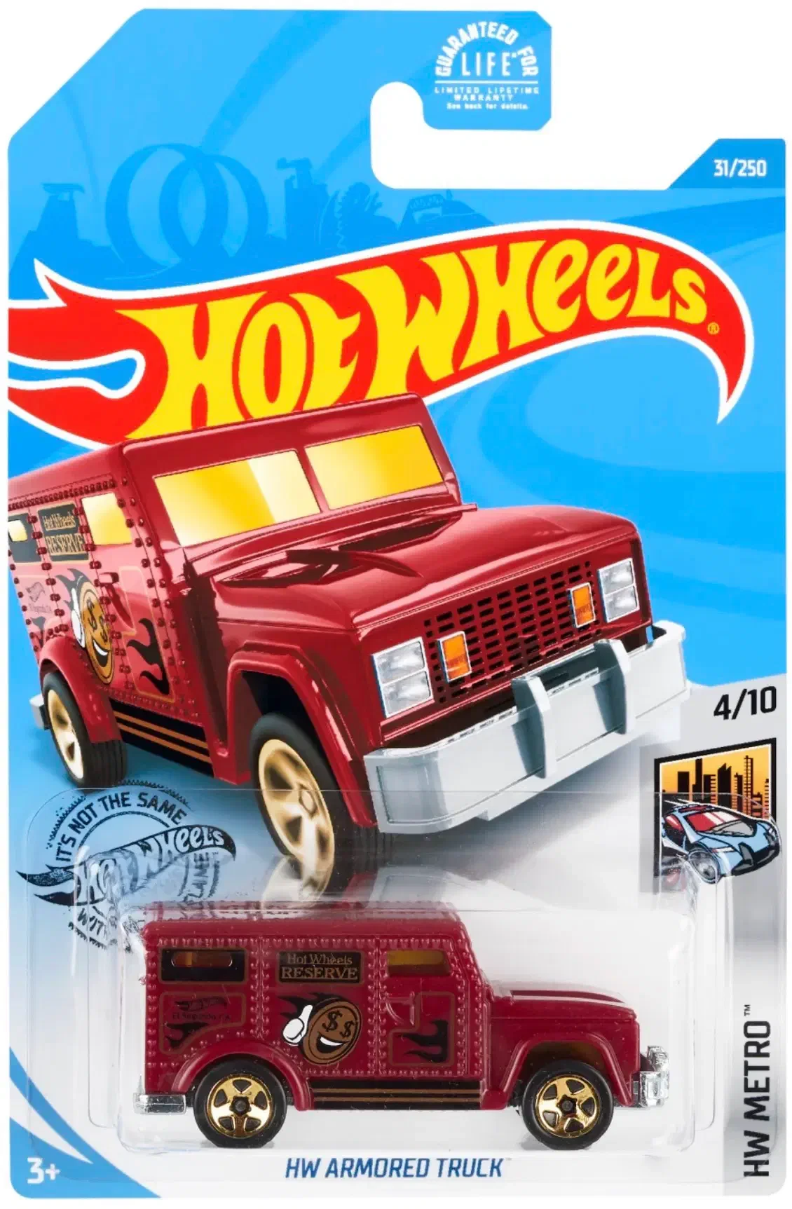 2020 HW Armored Truck Red: Long (INT): Image 4