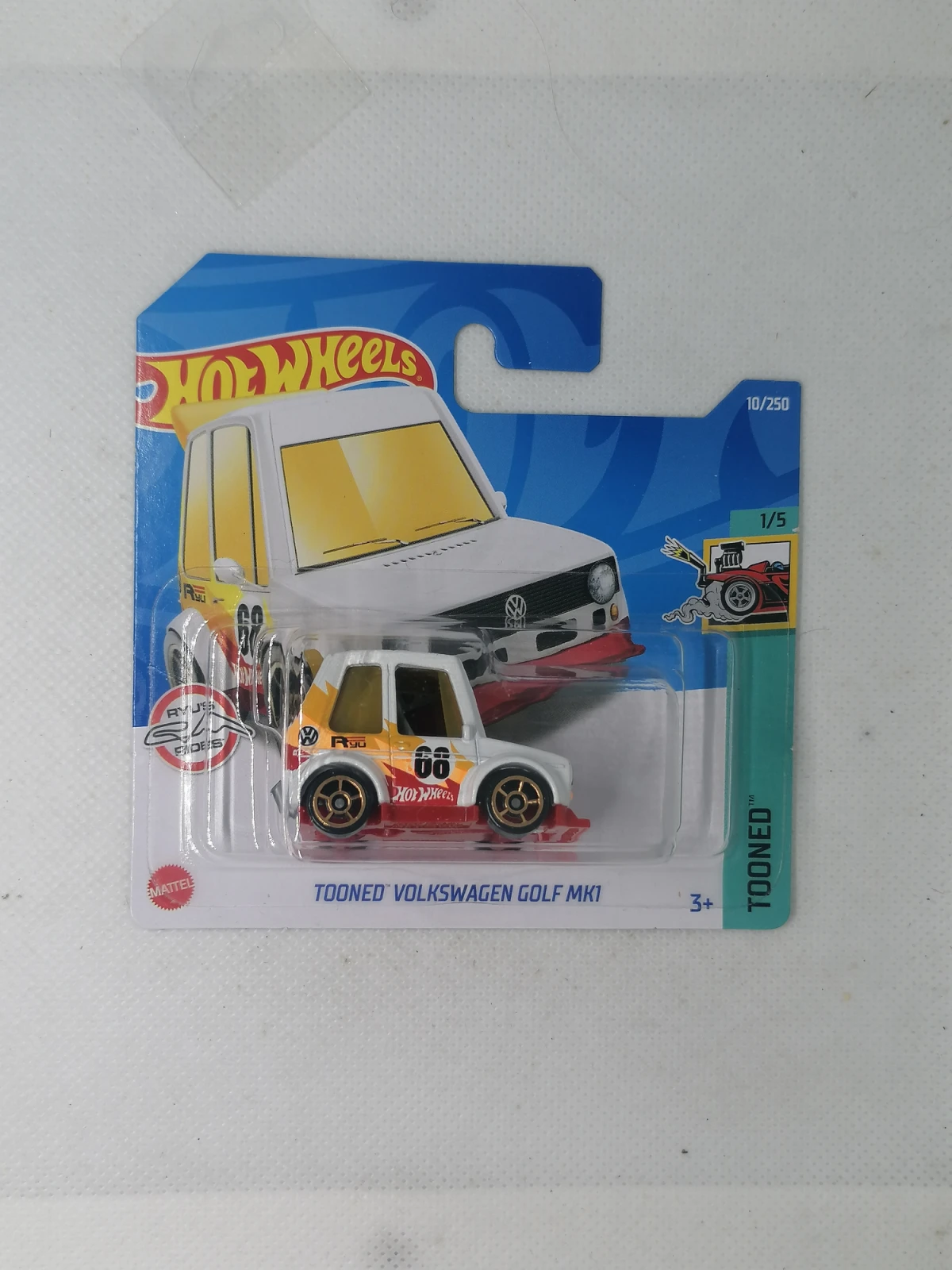 2022 Tooned Volkswagen Golf MK1 White: Short: Image 2