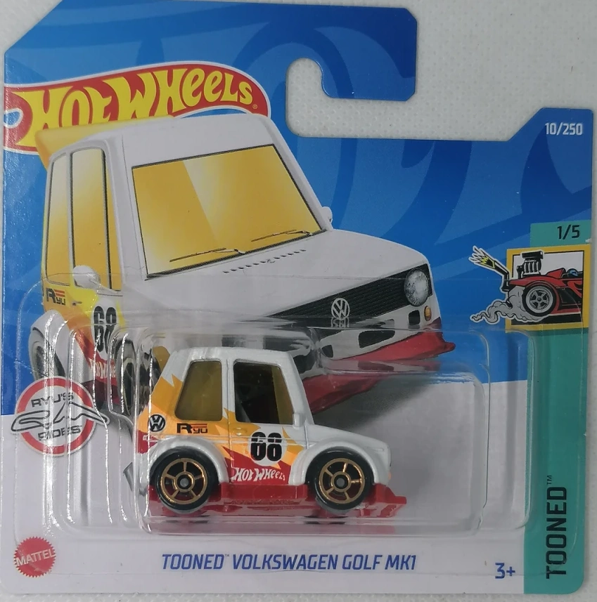2022 Tooned Volkswagen Golf MK1 White: Short: Image 2