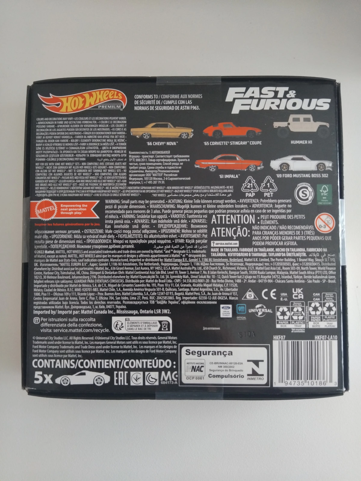 2023 Fast & Furious Premium 5-Pack - Bundle 2 Other: No Package: Image 2
