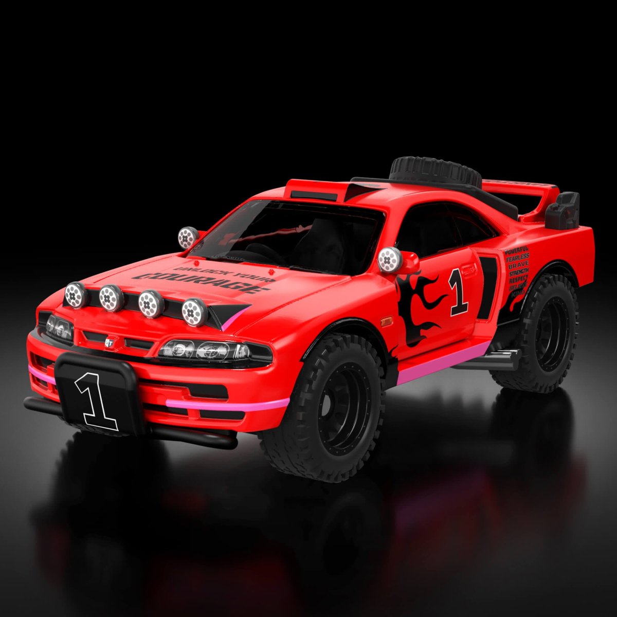 2023 Rally Resilience Ultimate Challenge Nissan Skyline GT-R (R33) Red: Image 3
