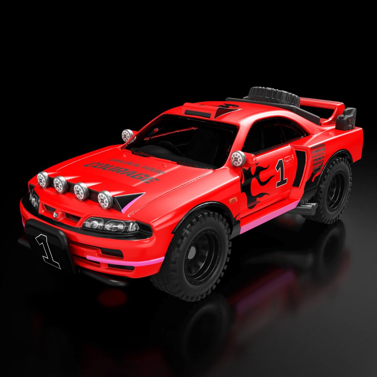 2023 Rally Resilience Ultimate Challenge Nissan Skyline GT-R (R33) Red: Image 2