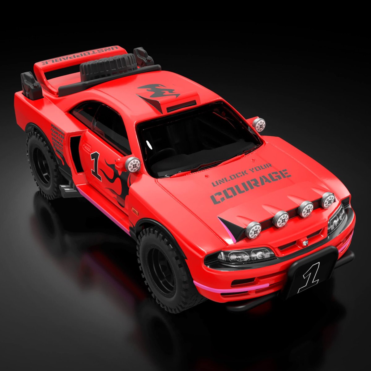 2023 Rally Resilience Ultimate Challenge Nissan Skyline GT-R (R33) Red: Image 7