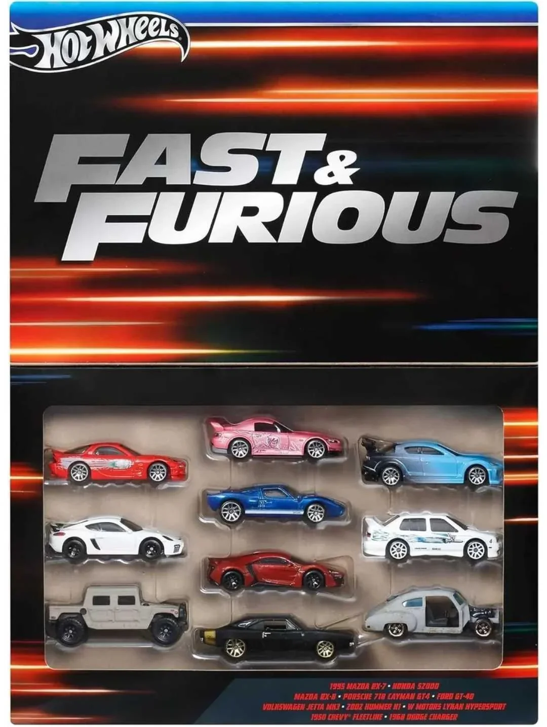 Hot Wheels Fast & Furious 10-Pack