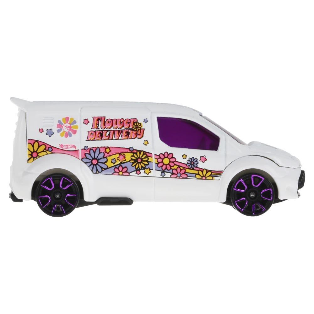 2024 Hot Wheels Ford Transit Connect White: Image 7
