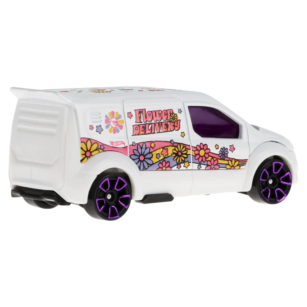 2024 Hot Wheels Ford Transit Connect White: Image 4