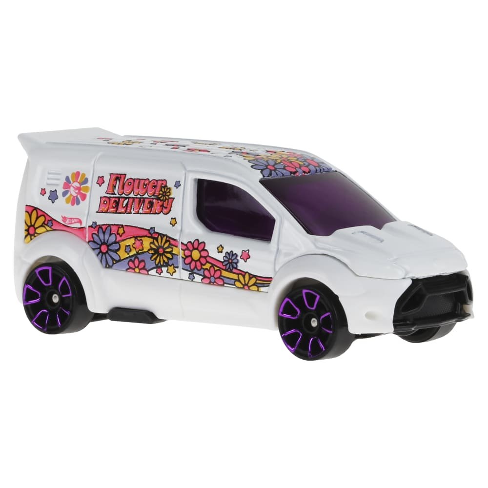2024 Hot Wheels Ford Transit Connect White: Image 6
