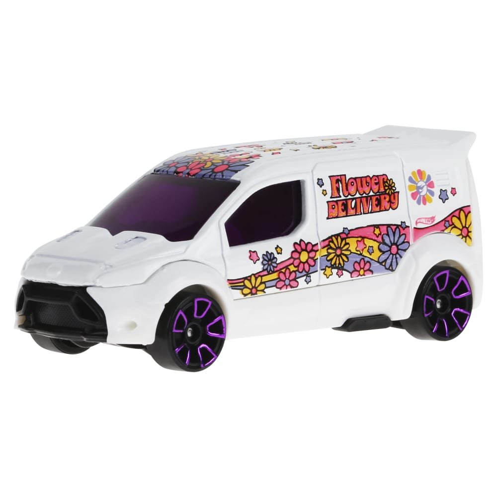 2024 Hot Wheels Ford Transit Connect White: Image 5