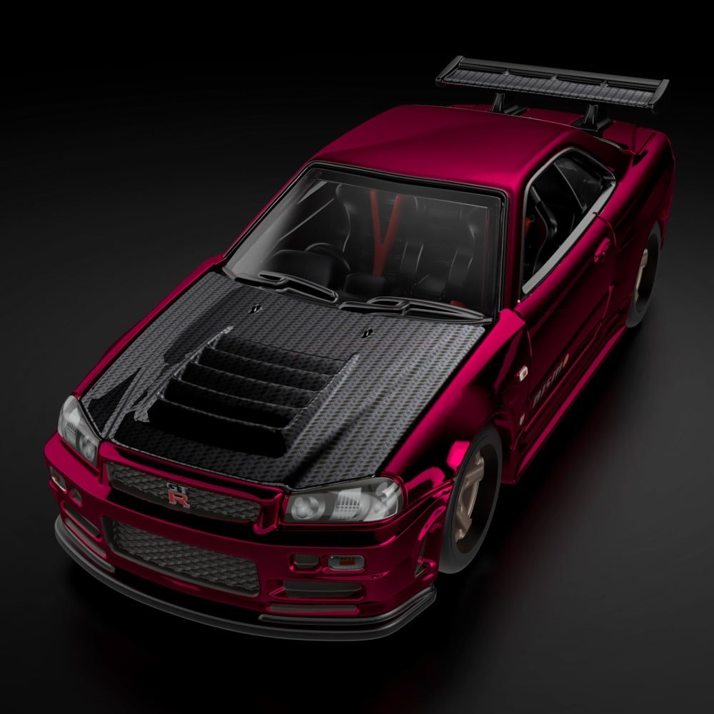 2024 Nissan Skyline GT-R (BNR34) Red: Image 7