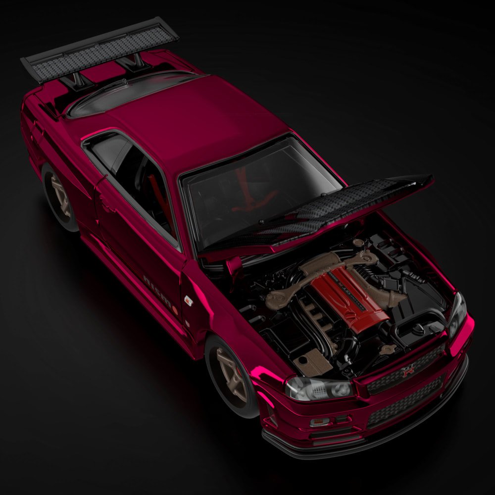 2024 Nissan Skyline GT-R (BNR34) Red: Image 12