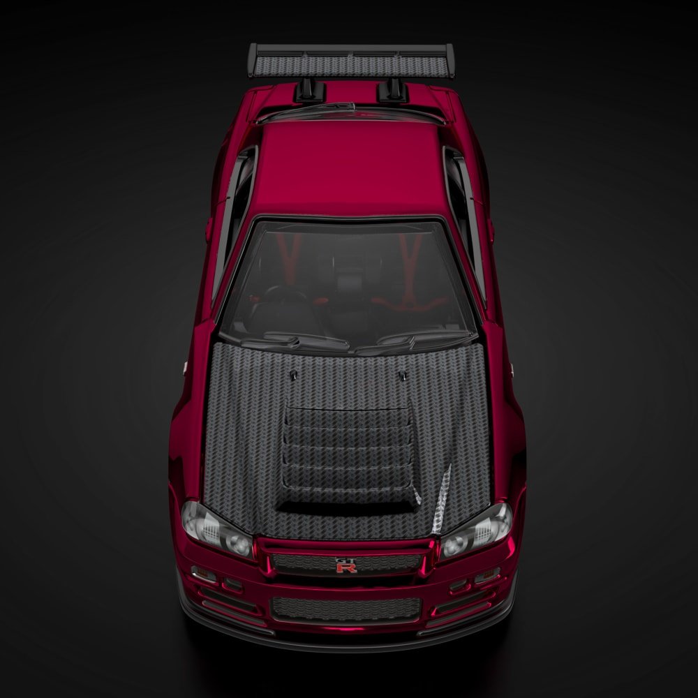 2024 Nissan Skyline GT-R (BNR34) Red: Image 4