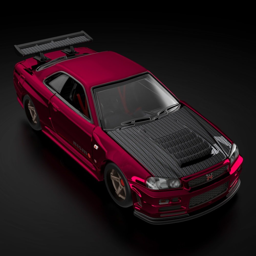 2024 Nissan Skyline GT-R (BNR34) Red: Image 10