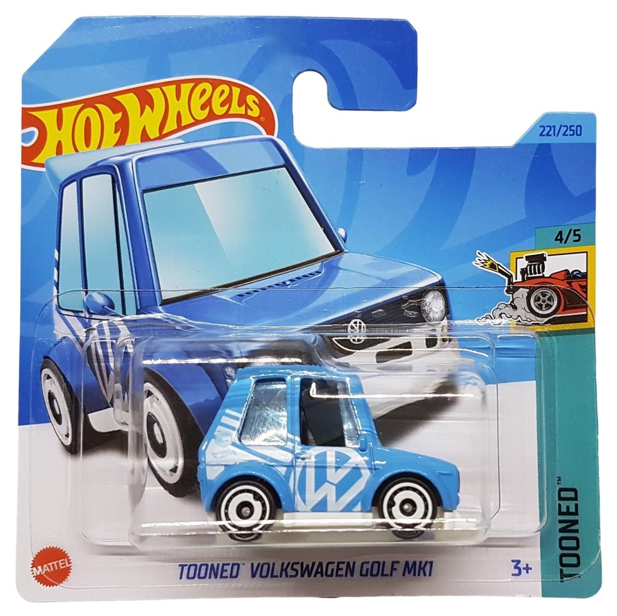 2023 Tooned Volkswagen Golf MK1 Blue: Short: Image 2