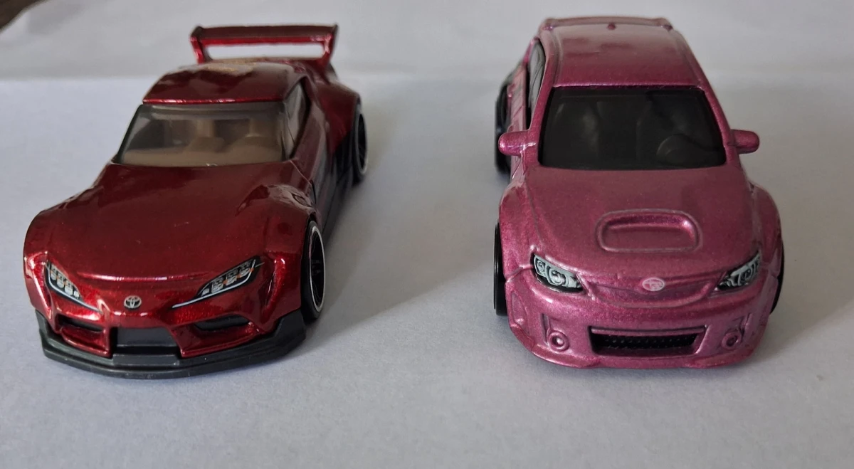 2025 20 Toyota GR Supra & Subaru WRX STI Red: Image 2