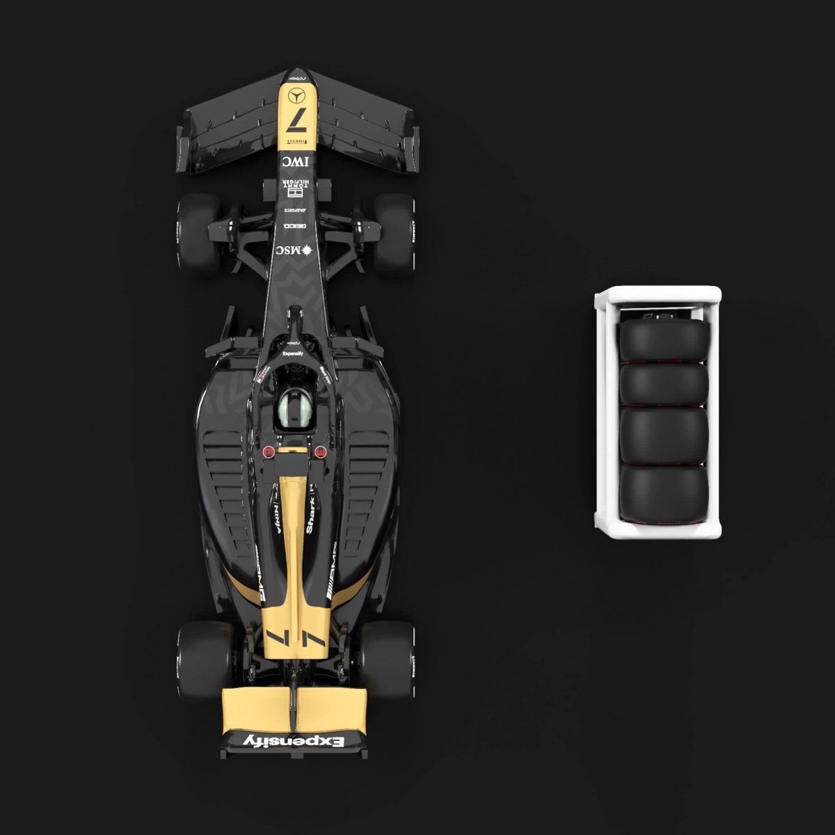 2025 Hot Wheels F1 the Movie - APXGP Black: Image 16