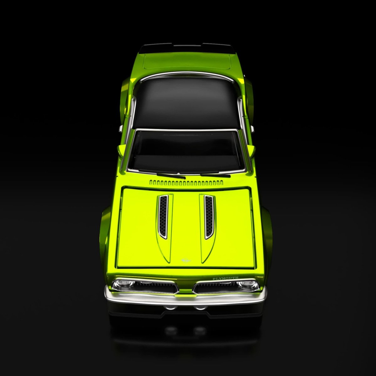 2025 1968 Custom Plymouth Barracuda Green: Image 12