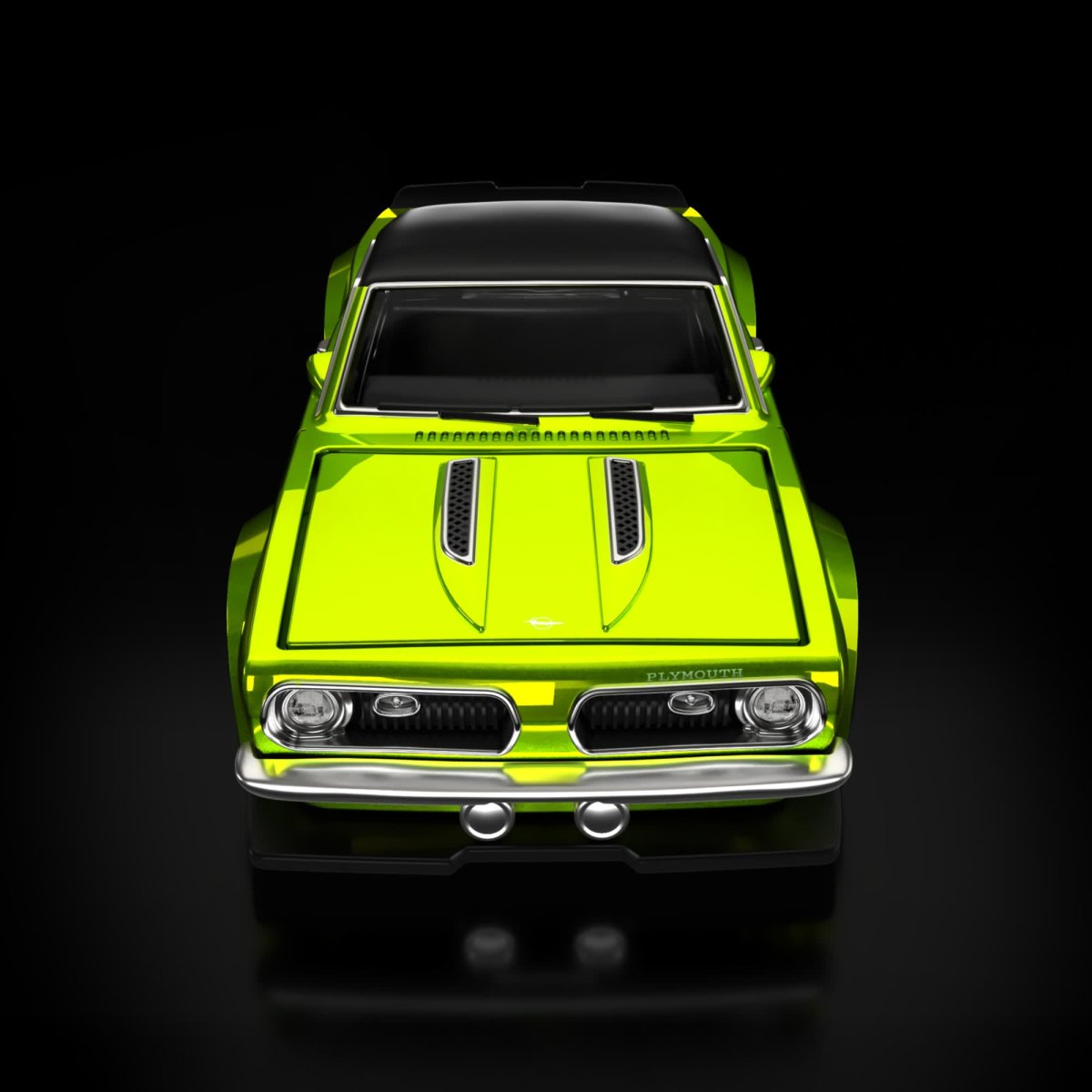 2025 1968 Custom Plymouth Barracuda Green: Image 13