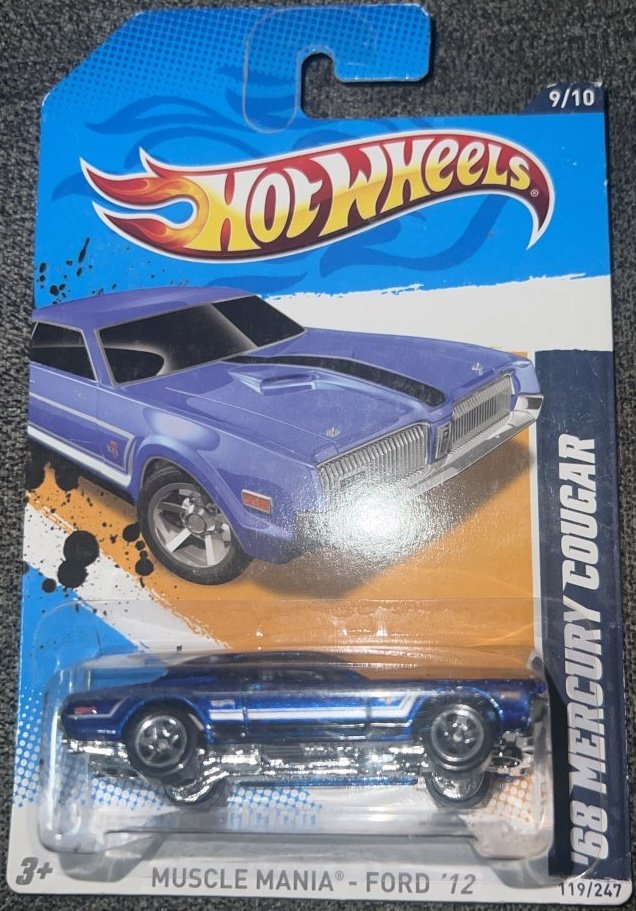 Hot Wheels 68 Mercury Cougar