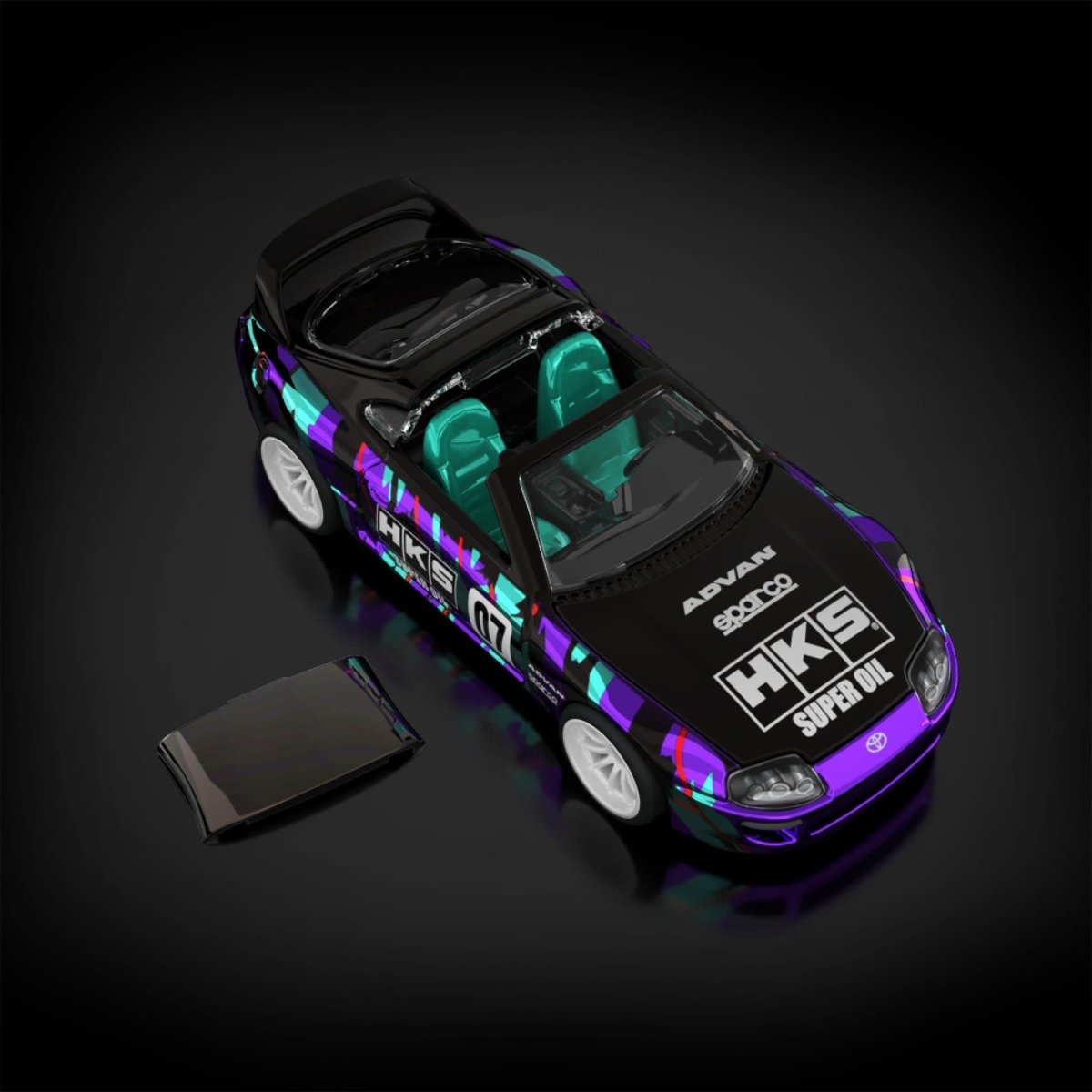 2025 1997 Toyota Supra Black: Image 4