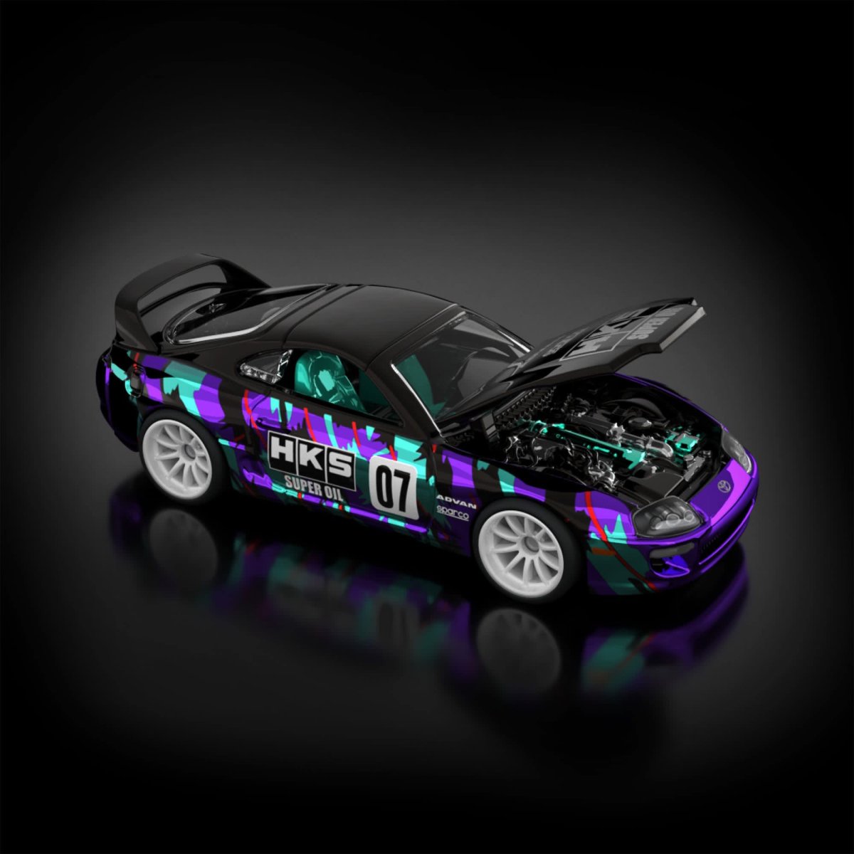 2025 1997 Toyota Supra Black: Image 12