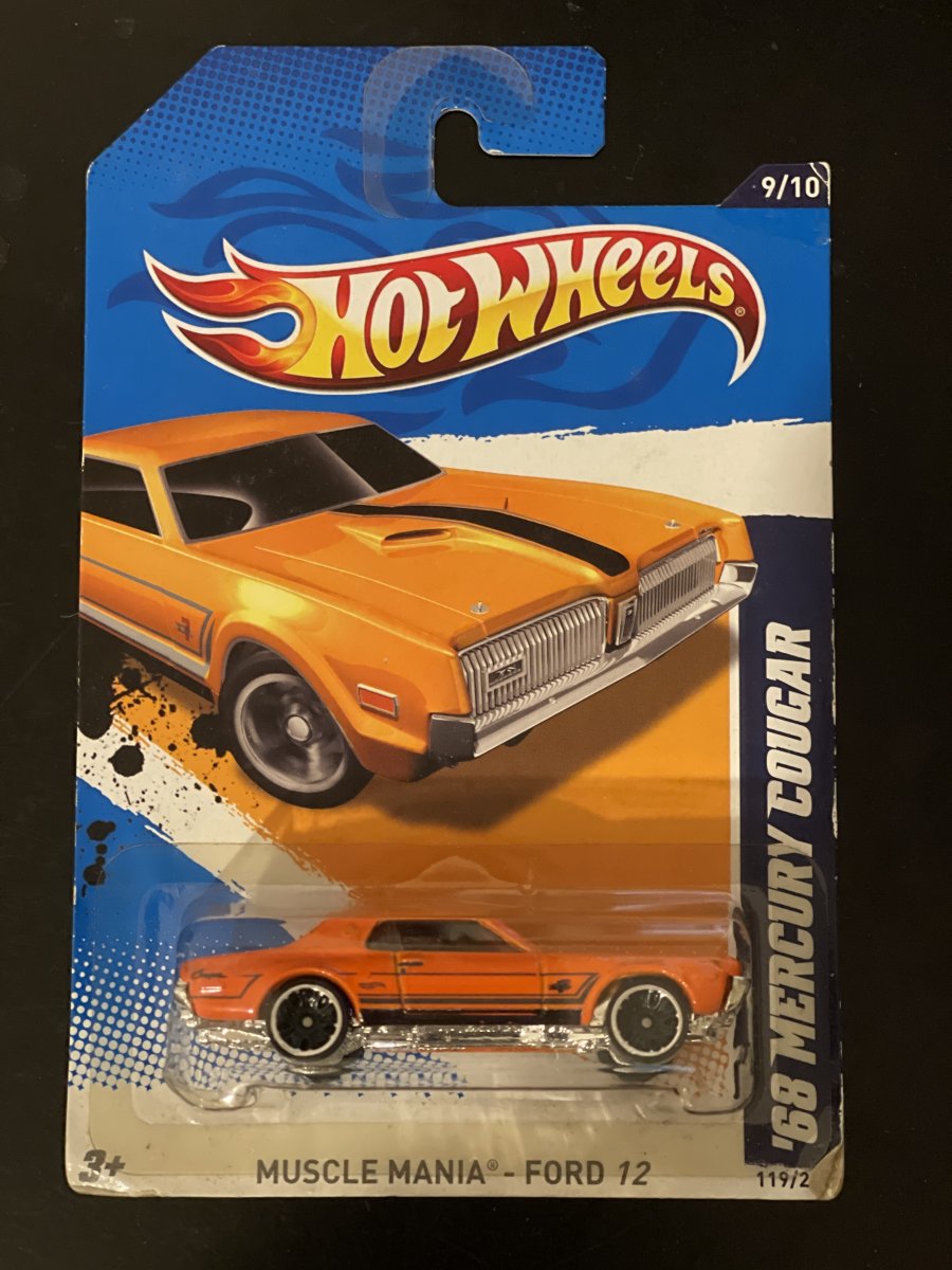 Hot Wheels 68 Mercury Cougar
