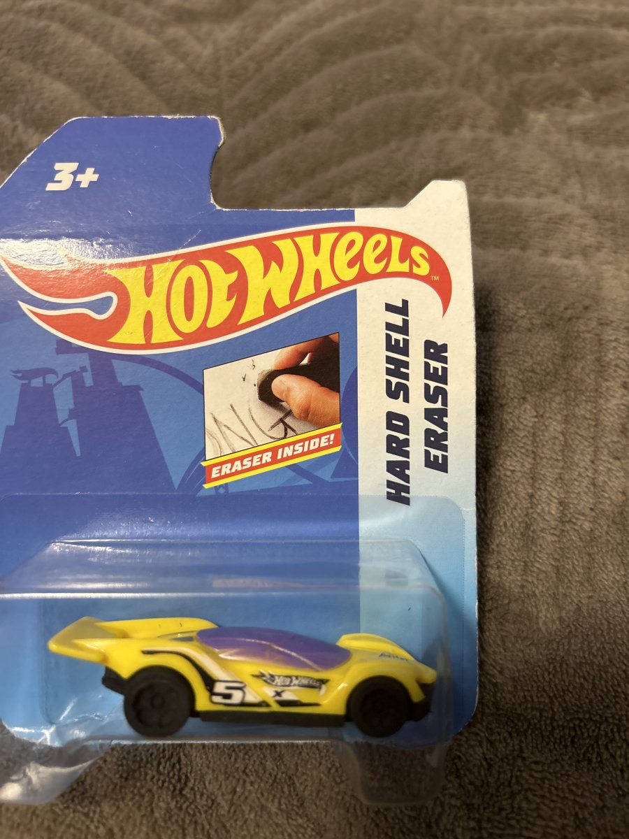 Hot Wheels Hard Shell Eraser