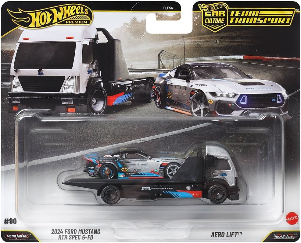 Hot Wheels 2024 Ford Mustang RTR Spec 5-FD & Aero Lift