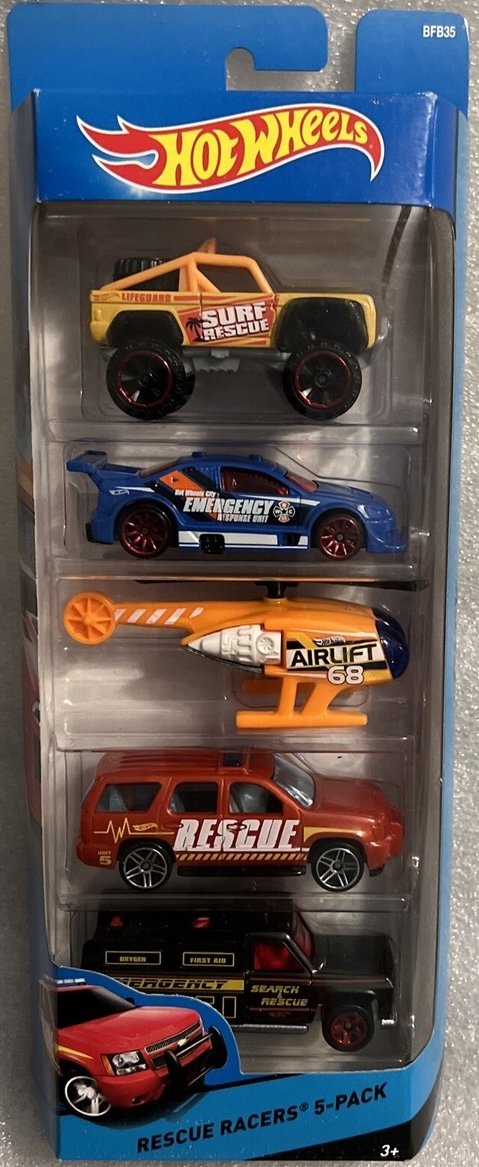 Hot Wheels Rescue Racers 5-pack